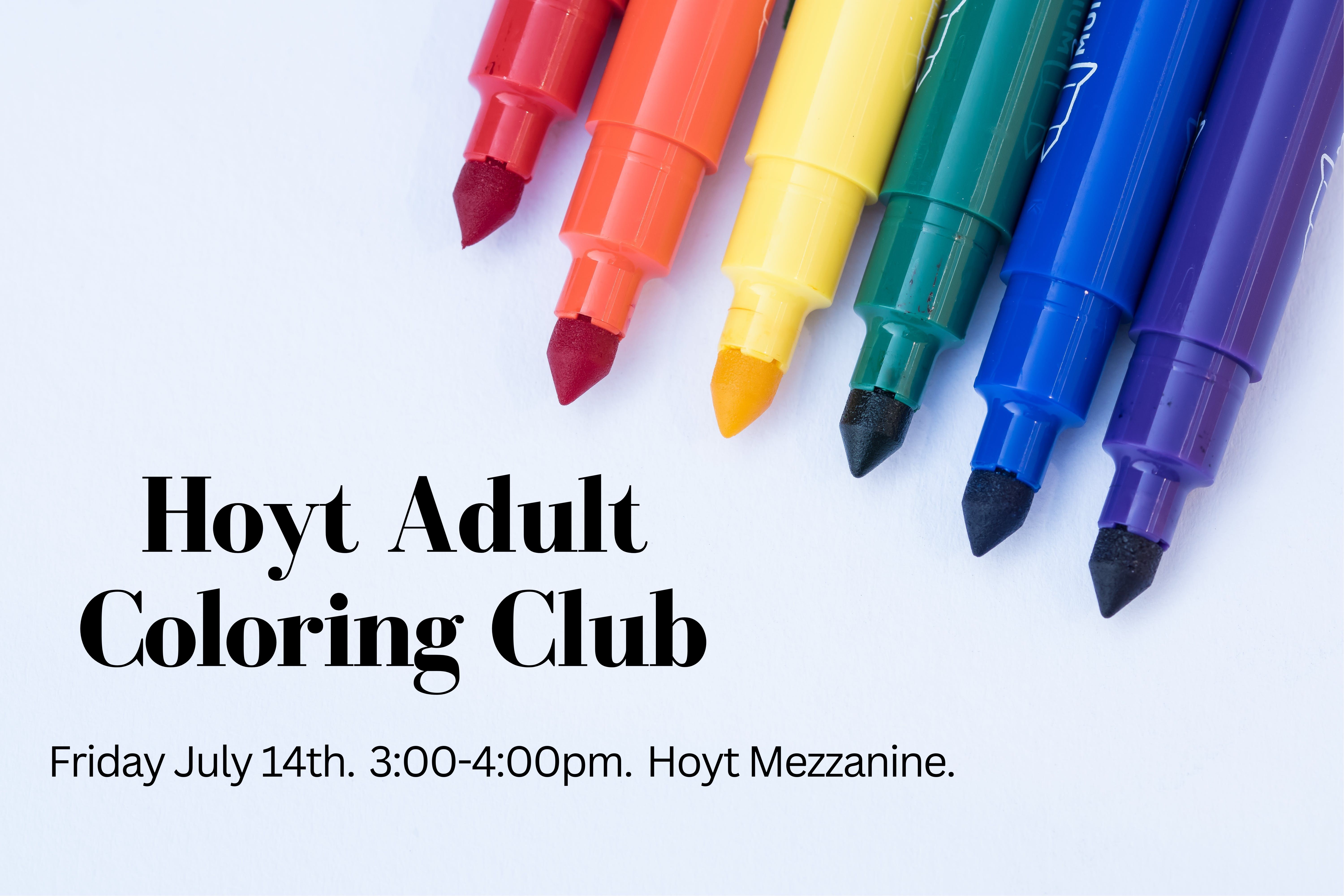 Hoyt Adult Coloring Club Public Libraries of Saginaw